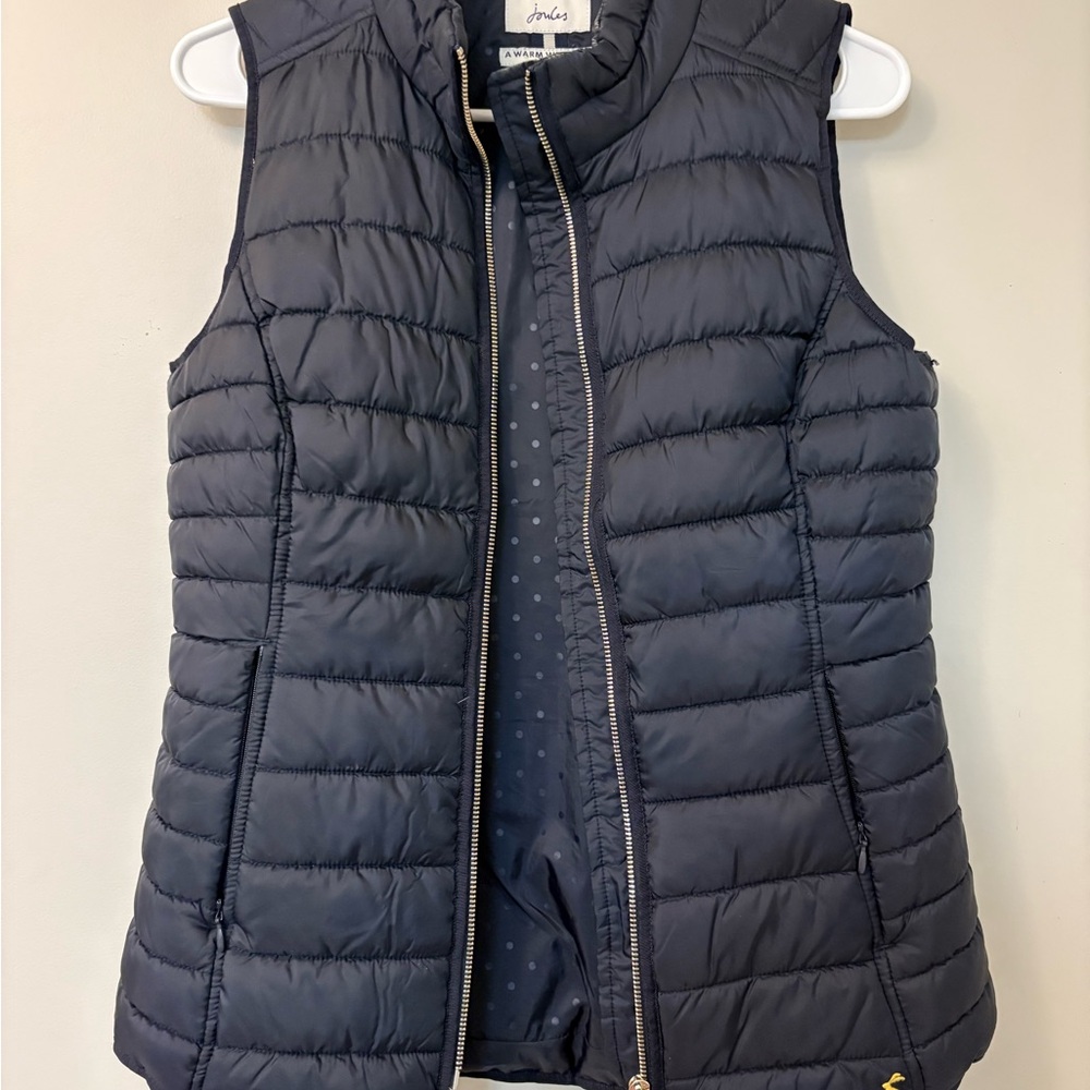 Joules Women's Black Puffer Vest